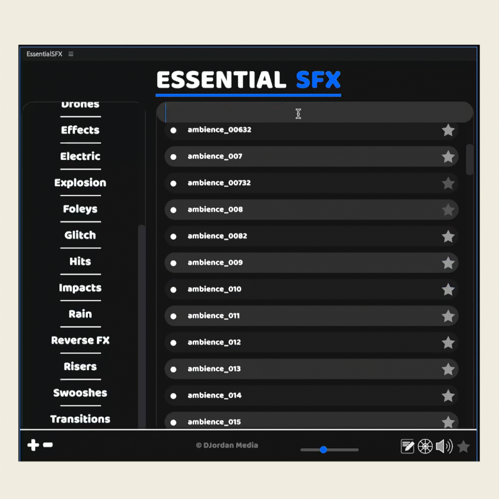 EssentialSFX - DjordanMedia