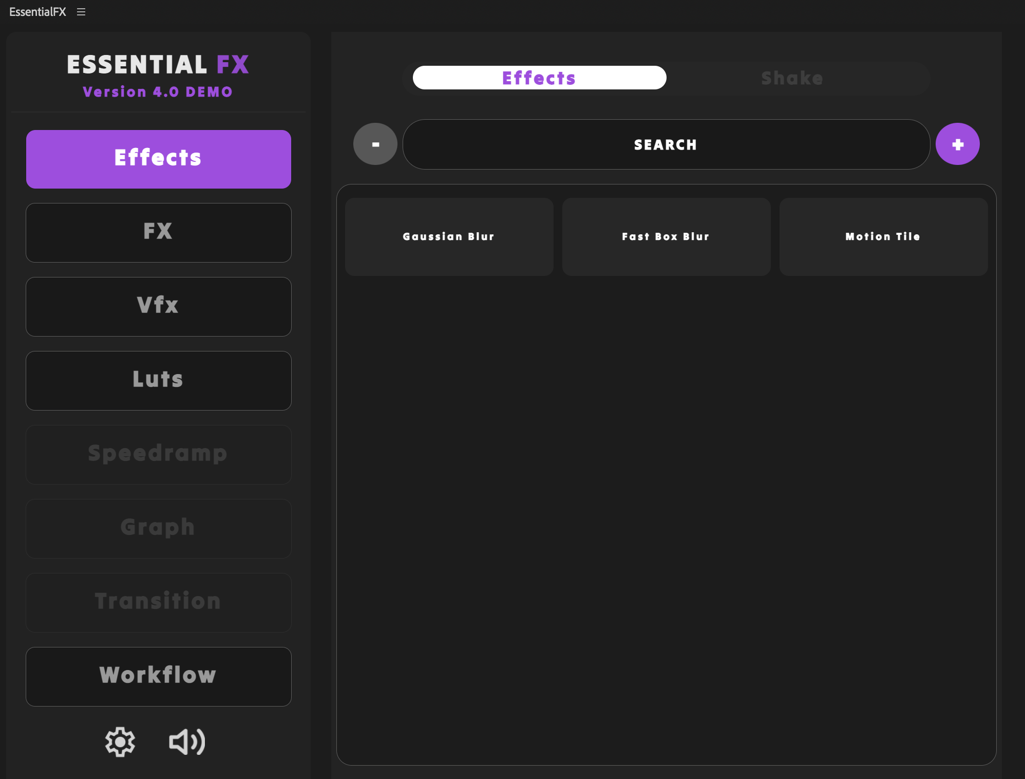 EssentialFX Demo - DjordanMedia